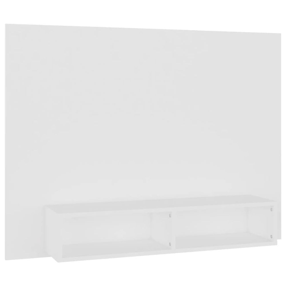 Vidaxl Nástenná TV skrinka biela 120x23,5x90 cm drevotrieska